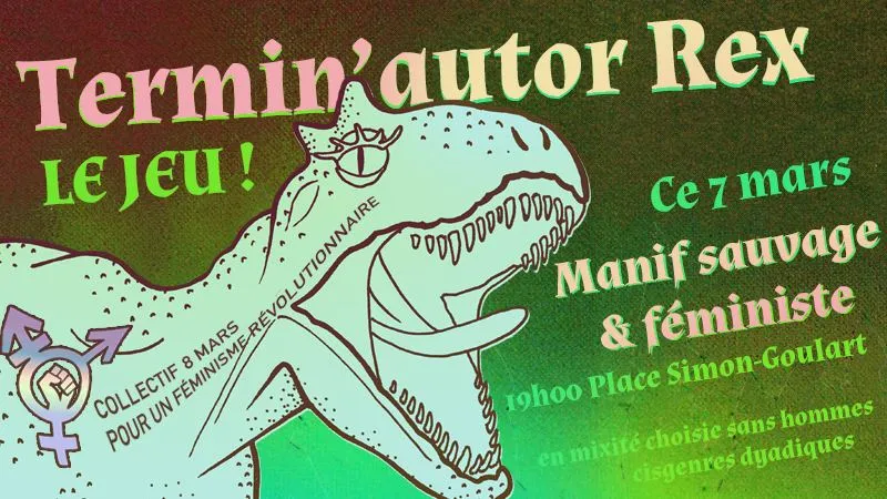Termin'autor Rex's title screen