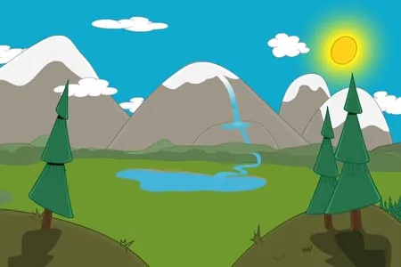 Water drop layout